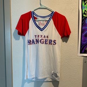 Love Pink x MLB Exclusive Texas Rangers Baseball Tee